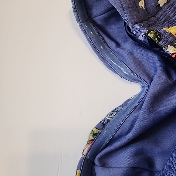 Floral Strapless Jumpsuit Size M      Anti-Slip Band & Cinched Waist - Picture 6 of 13